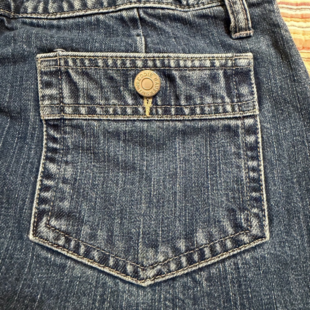 Eddie Bauer Womens Denim Maxi‎ Skirt Size 6 Blue A Line Button Fly Cotton - Picture 6 of 8